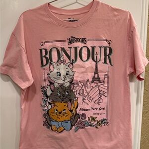 Disney Pink Aristocats Stack Graphic Tee